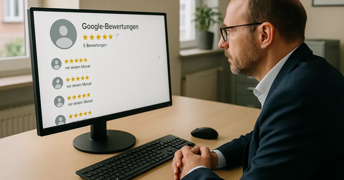 Anonymes Google-Bewerterprofil wird auf Authentizität geprüft