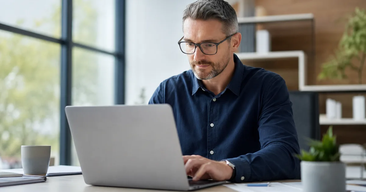 Unternehmer meldet eine unzulässige Google-Bewertung selbst am Laptop