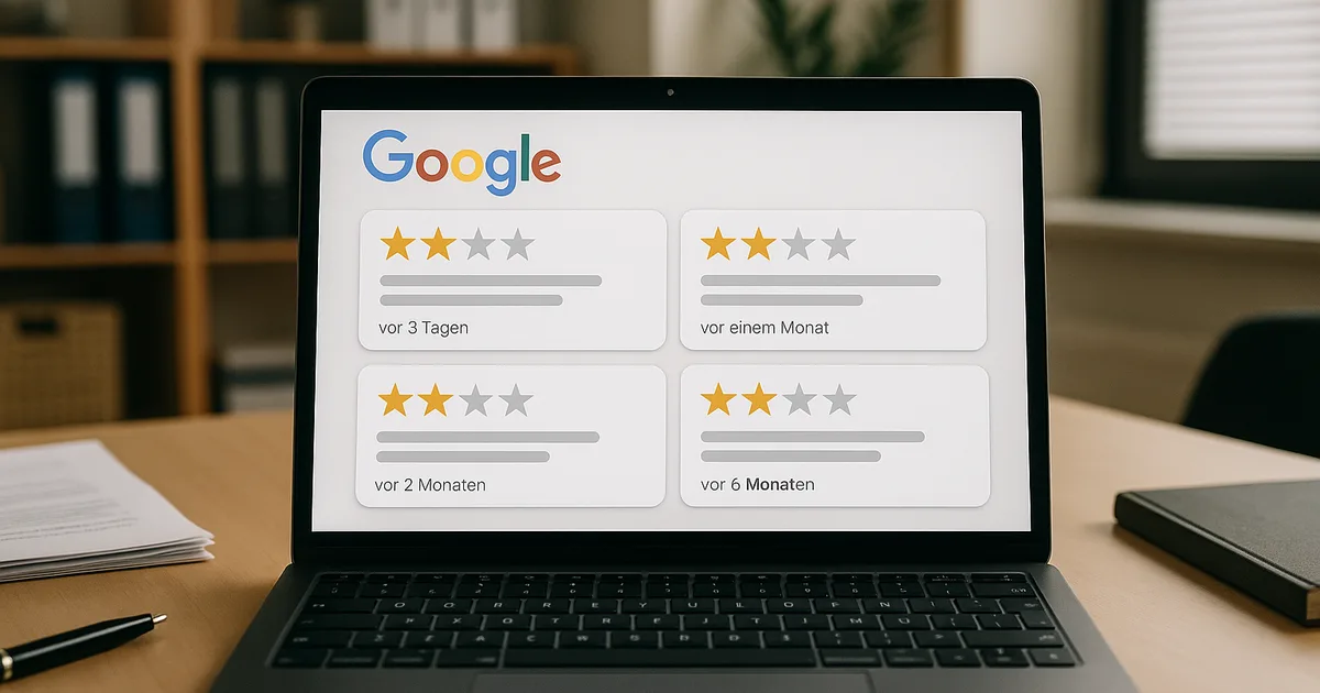 Mehrere negative Google-Bewertungen werden gebündelt geprüft