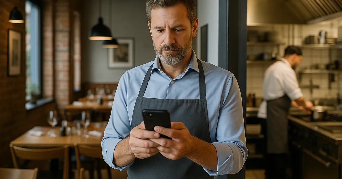 Restaurant-Inhaber prüft unfaire Google-Gastbewertung